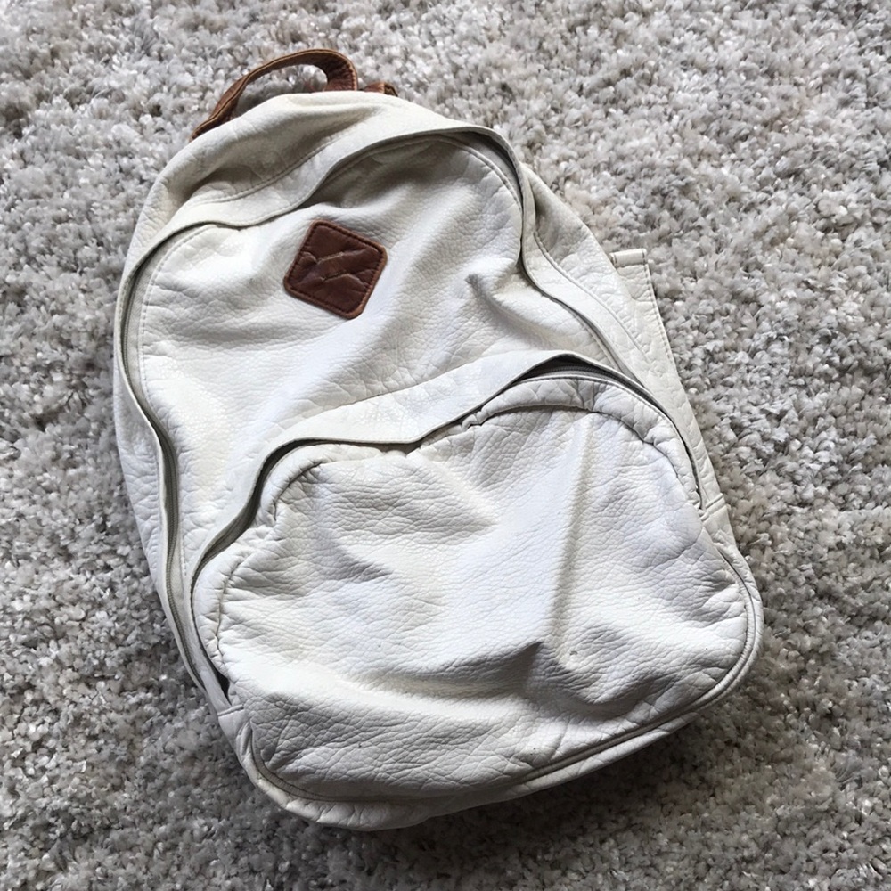 Faux Leather Backpack